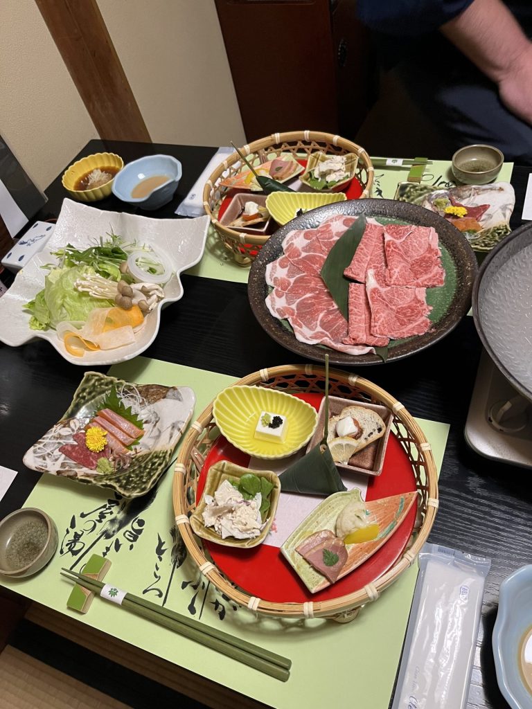 Essen Sasaya, Shinshu Samon, Pfeerdefleisch, Soba